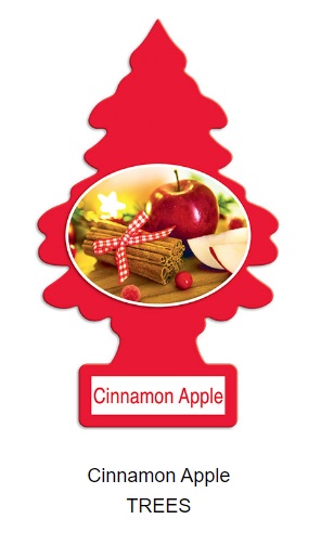 Ароматизатор подвесной картон ёлочка 'Яблоко с корицей' (Cinamon Apple)
