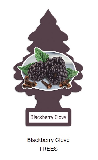 Ароматизатор подвесной картон ёлочка 'Ежевика с гвоздикой' (Blackberry Clove)