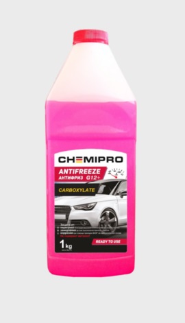 Антифриз Chemipro G12+ готовый 1kg красный, 0.92л