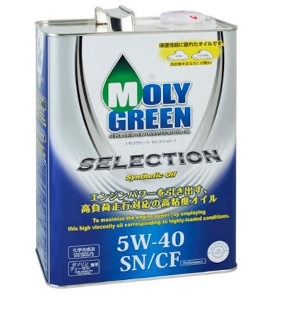 Масло моторное MOLYGREEN SELECTION SN/CF 5W40 (4,0l)