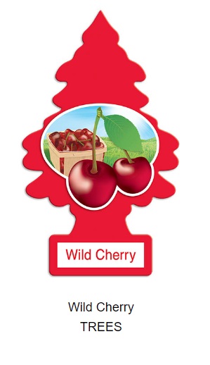 Ароматизатор подвесной картон ёлочка 'Дикая вишня' (Wild Cherry)